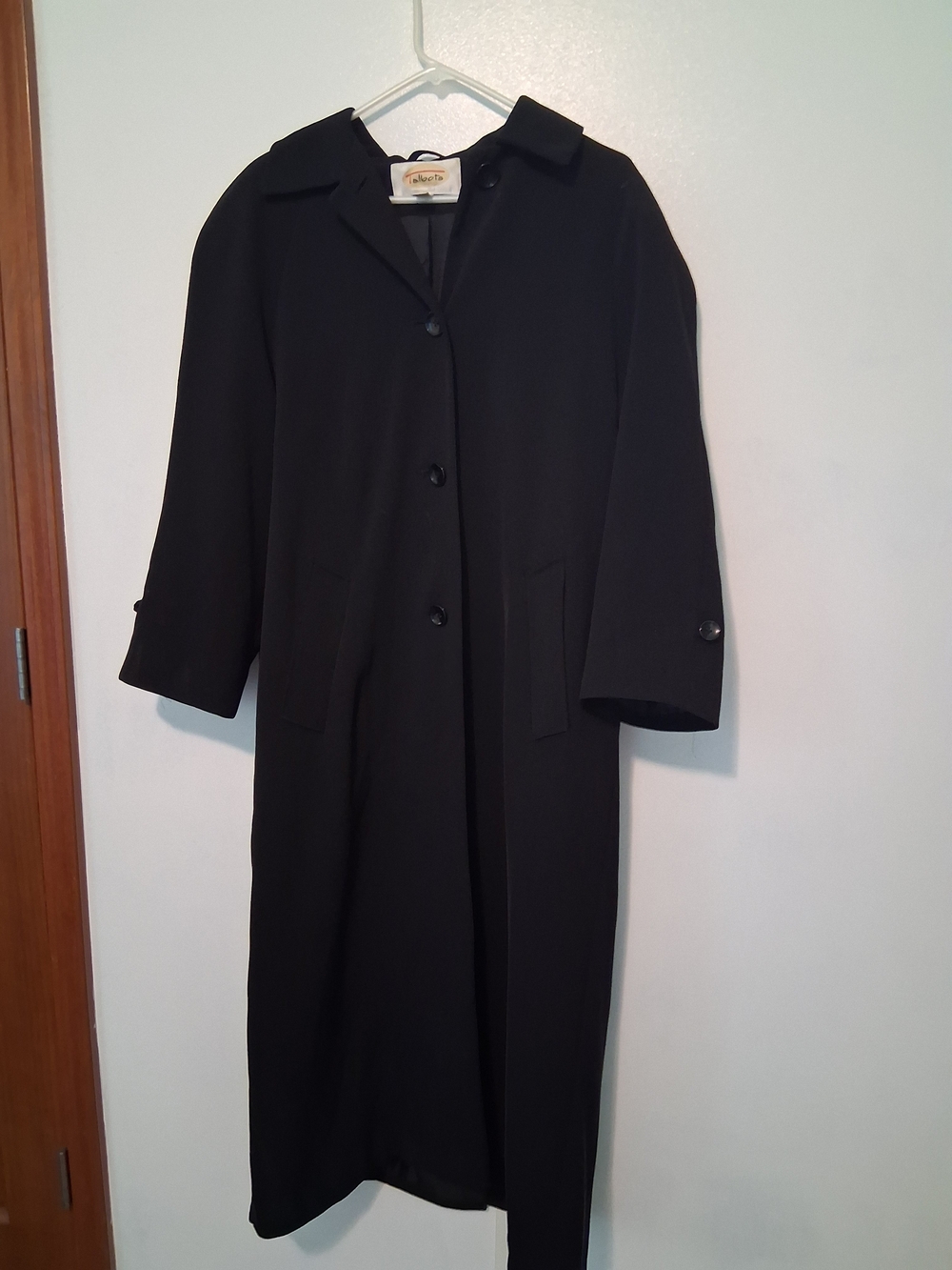 Talbots Vintage Black Classic Trench Coat
